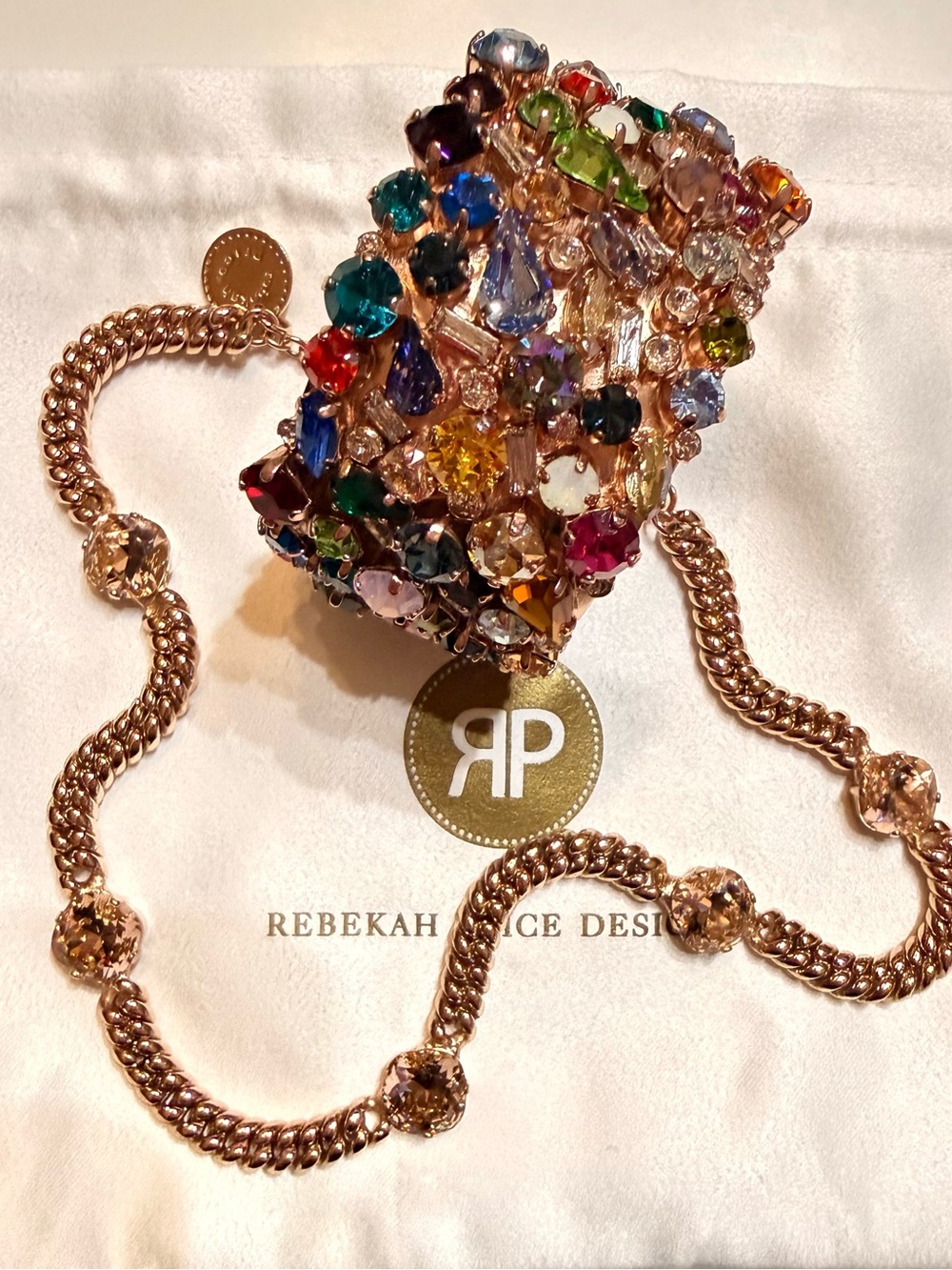 NWT Rebekah Price Swarovski Crystal Necklace